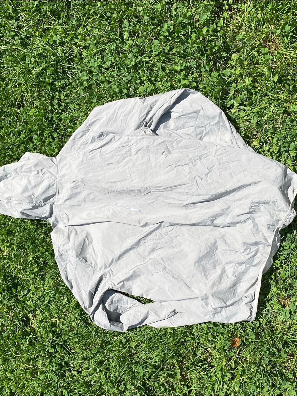 Eastern Mountain Sports Light Gray Hooded Shirt Jacket - Picture 10 of 11